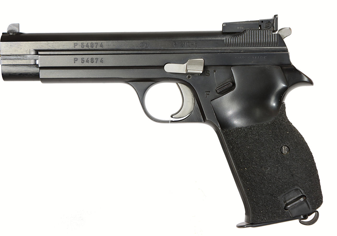 PISTOL, Switzerland, Semi-automatic, make Neuhausen, model P210-6 ...
