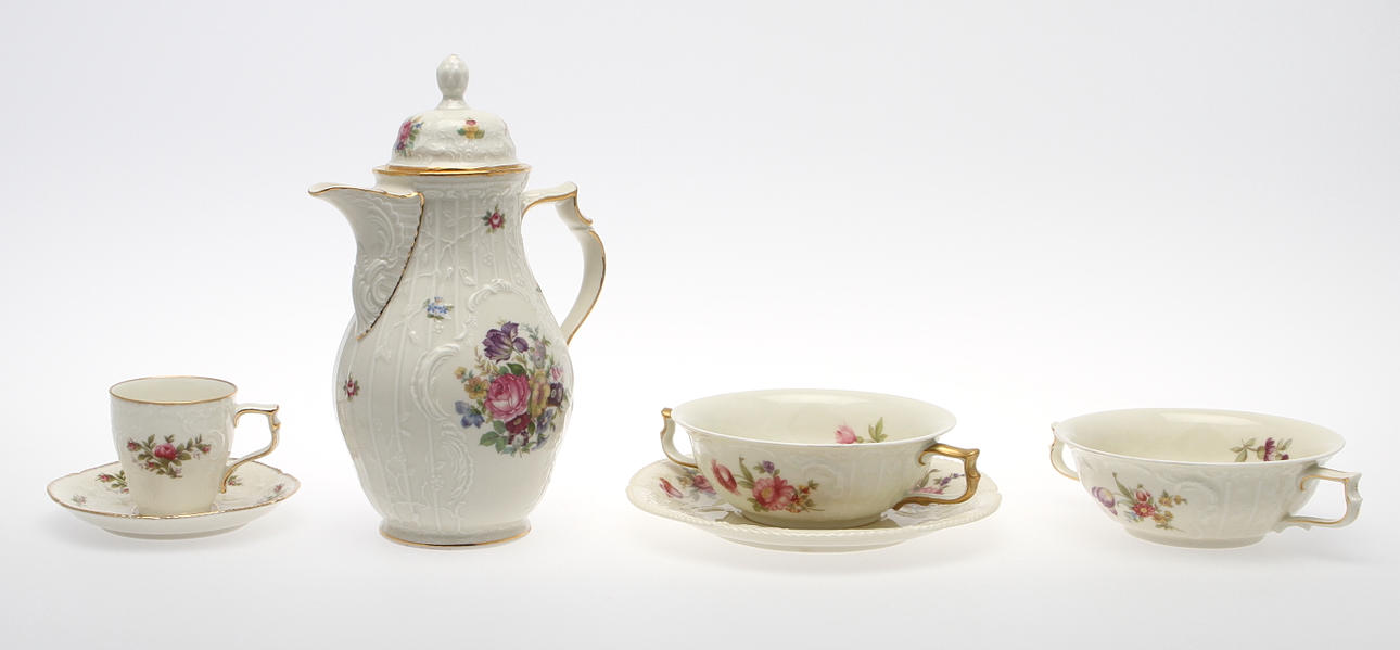 "Sanssouci". 12 par moccakoppar, Rosenthal.