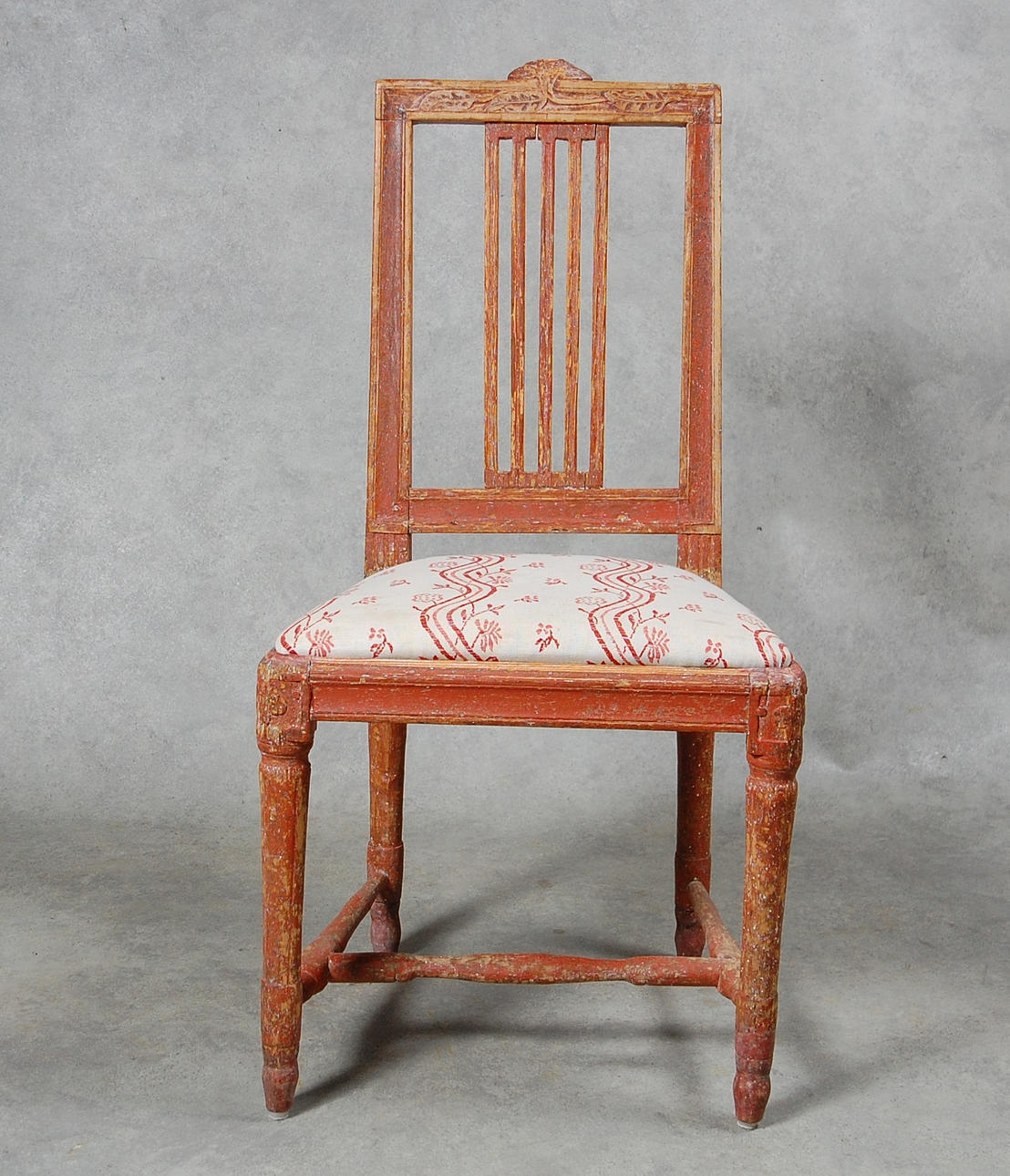 STOL, Gustaviansk, originalmålad, 1700-tal.