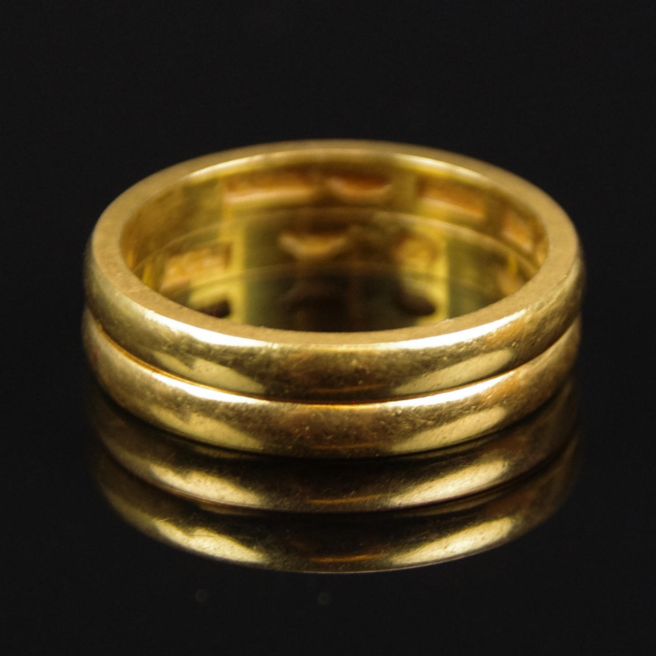 ALLIANSRINGAR, 1 par, 18K guld.