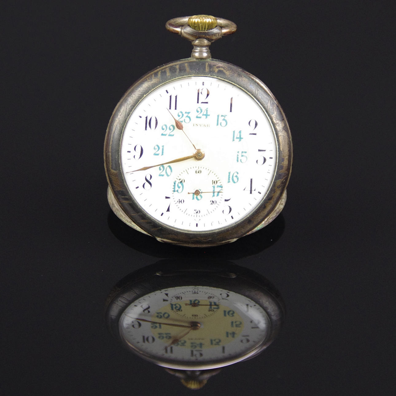 POCKET WATCH, Invar, silver.