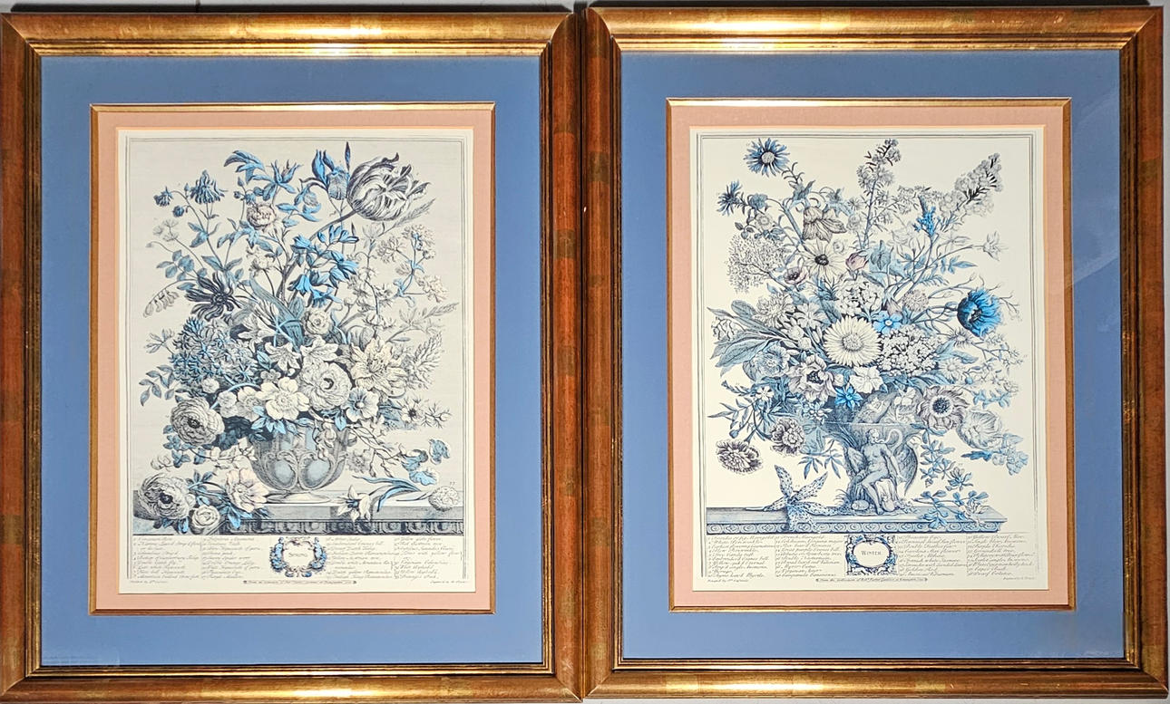 PAR ENGELSKA GRAVYRER ”VÅR” OCH ”VINTER”.