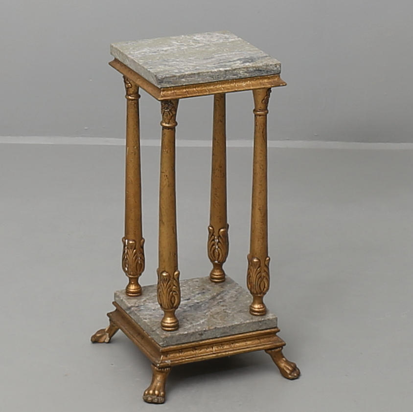 PIEDESTAL med stenskiva, 1900-talets andra hälft.