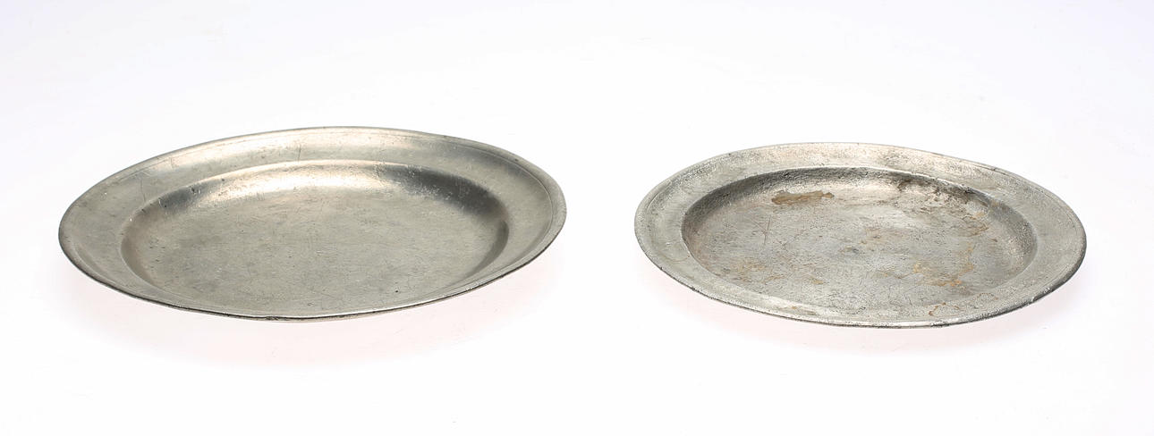 TENNFAT, 2 st, bl a Göteborg, 17/1800-tal.