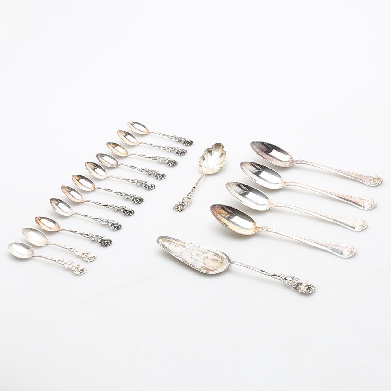 PARTI SILVER, 17 delar, 330 g, bl.a Cohr.