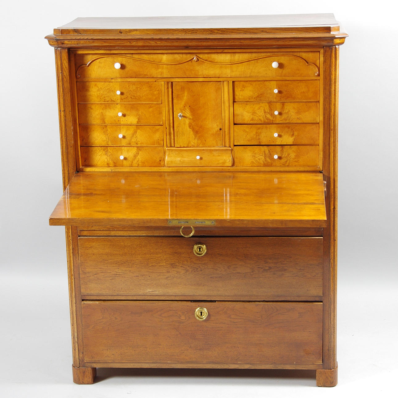 CHIFFONJÉ, mahogny/björk, empire.