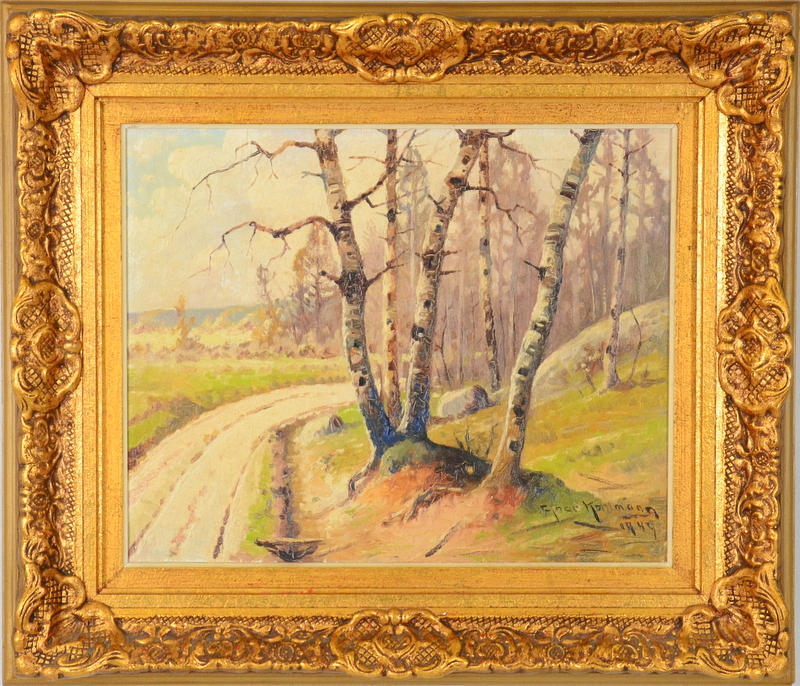 EINAR KOHLMAN. Olja på duk.