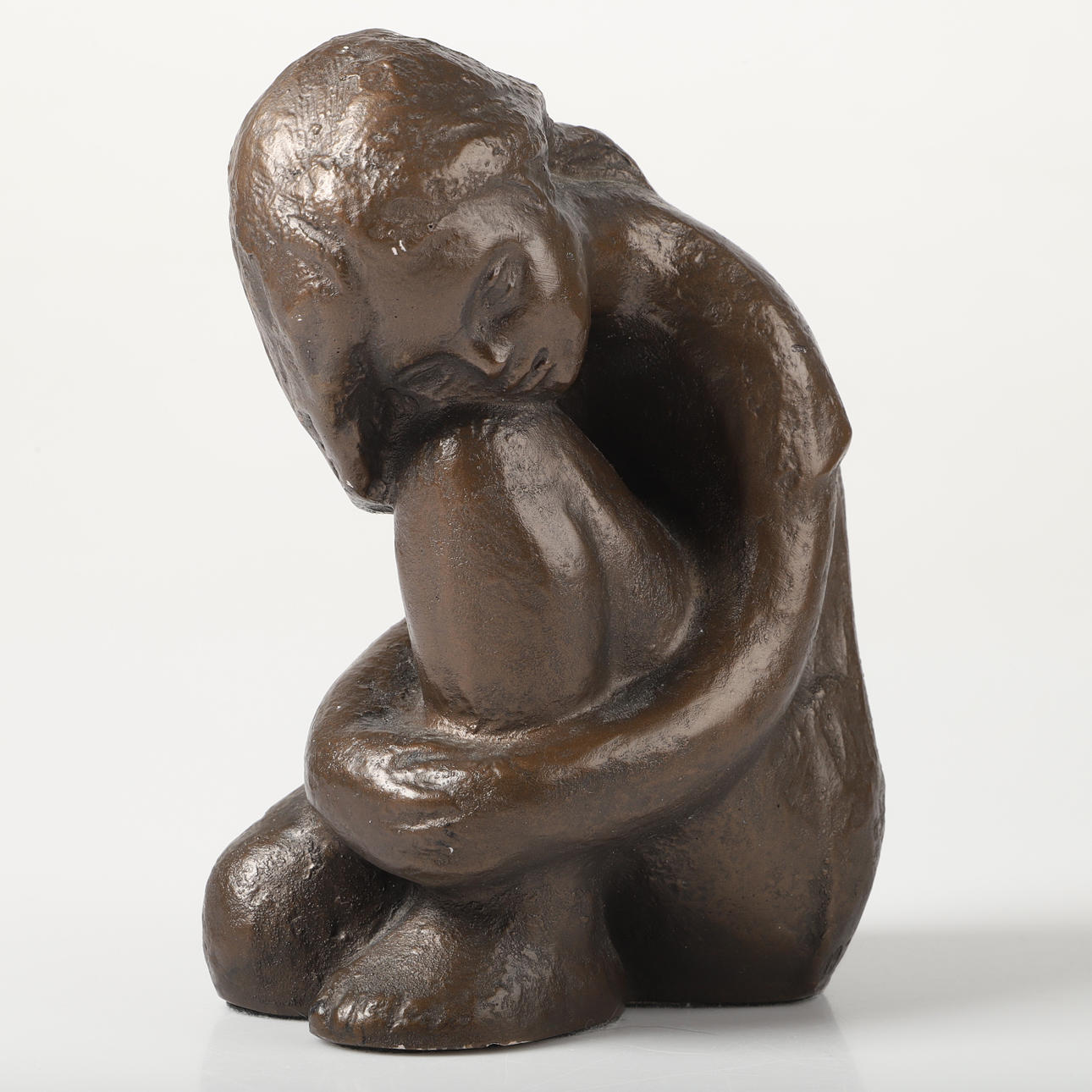 SCULPTURE, Seated Girl, Sever, Austin Prod Inc, 1970. Art