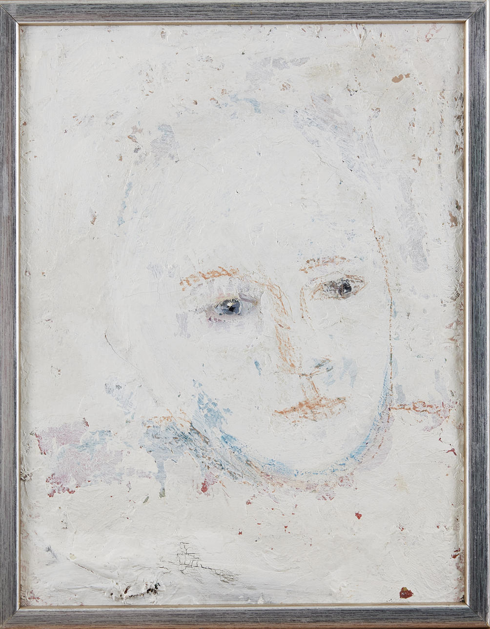 BO TRANKELL (1942). Rostro, óleo sobre lienzo.