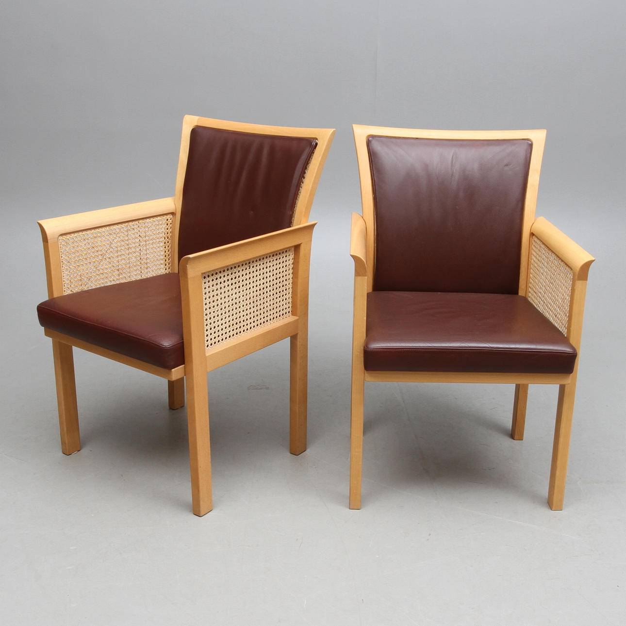 KARMSTOLAR, ett par, "Rotang", Arne Norell.