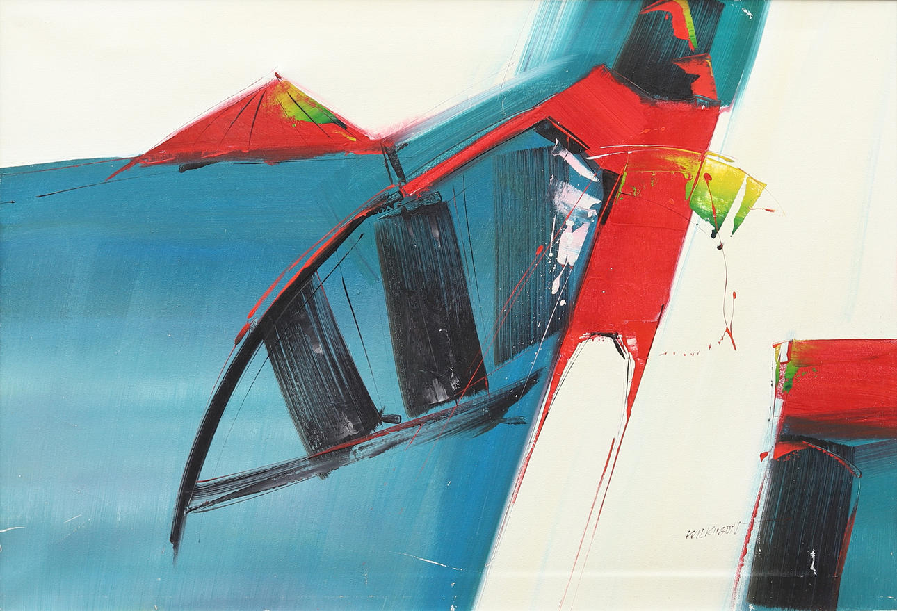 MANDY WILKINSON (STORBRITANNIEN, FÖDD 1970). Abstract composition, acrylic on canvas, signed.