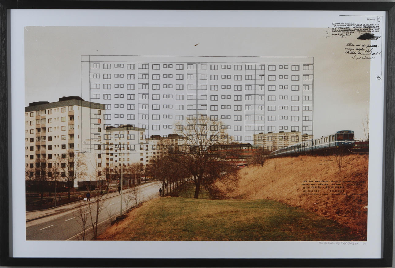 JENS ANDERSSON. "Programmen, Stora sällskapets väg". C-print. Signerad. Edition 1/4.