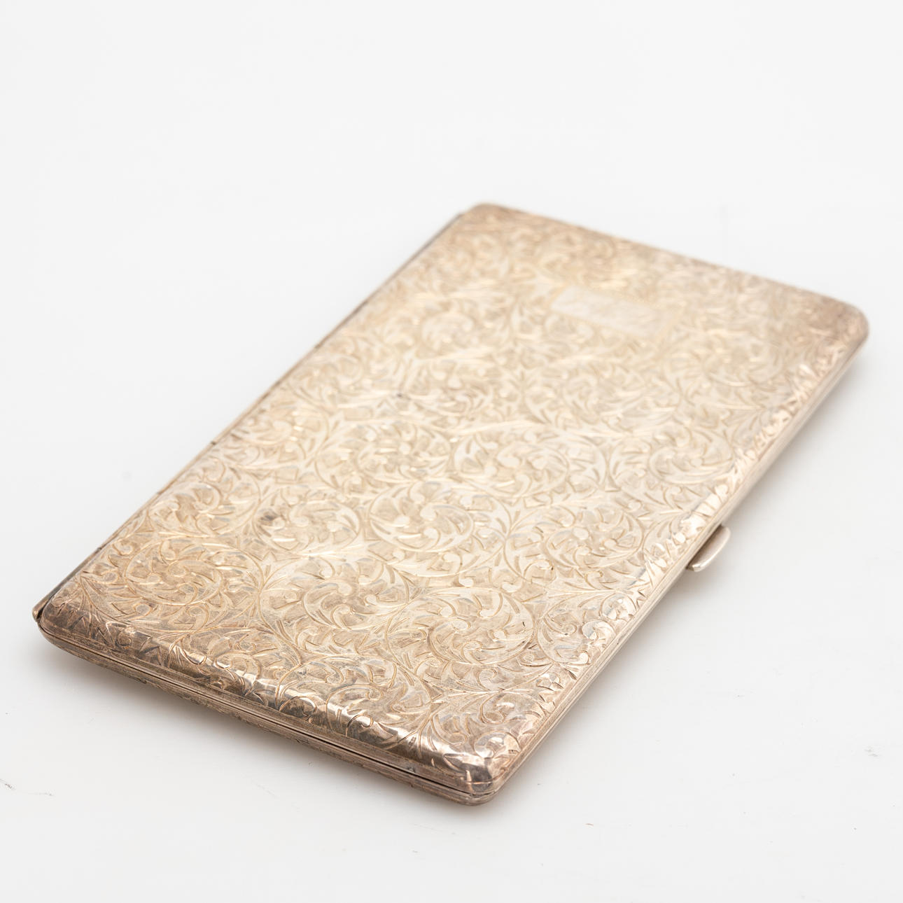 Pitillera, plata de ley, siglo XX.