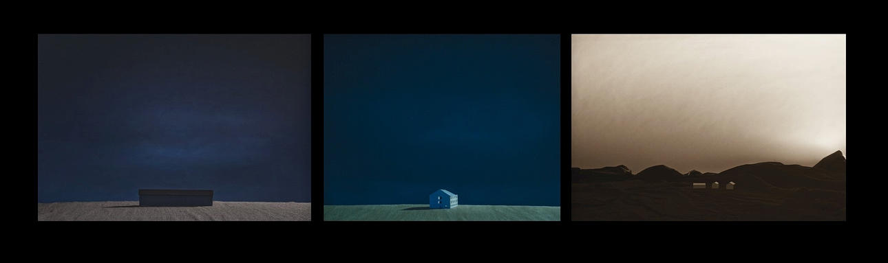 VIDAR SÖRMAN. "Efter oss" Triptyk. C-print monterad på capa. Signerad och daterad 2015. Edition 1/3.