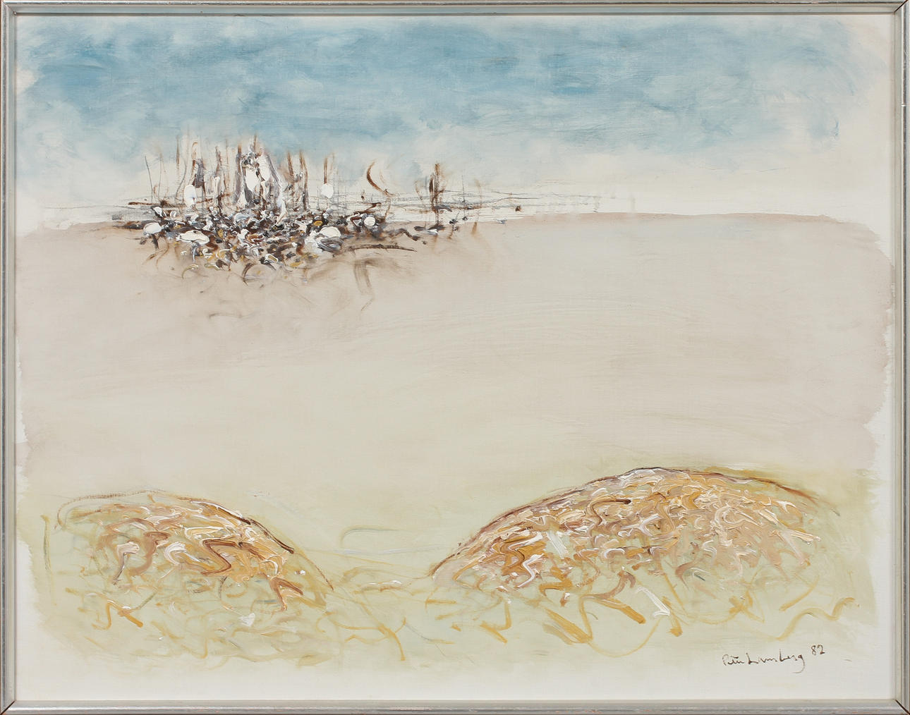 PETER LAMBERG. olja på duk, sign.