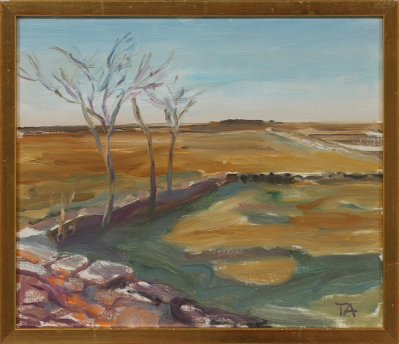 TORE AHNOFF. olja på duk, sign.