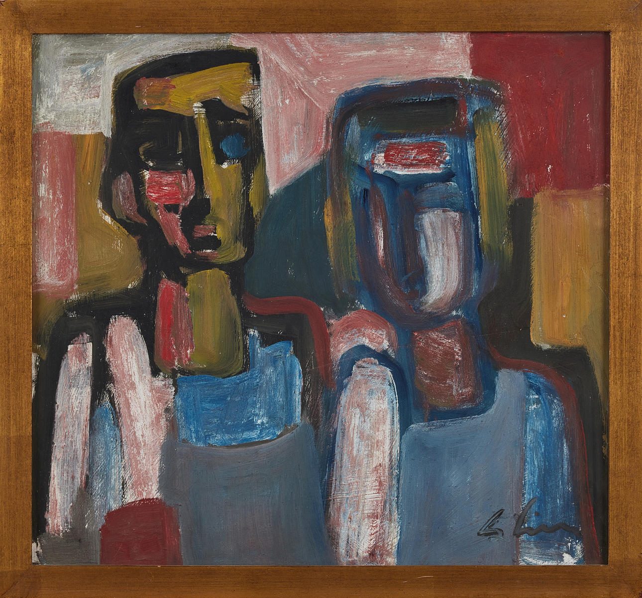 OIDENTIFIERAD KONSTNÄR. Ansikten.