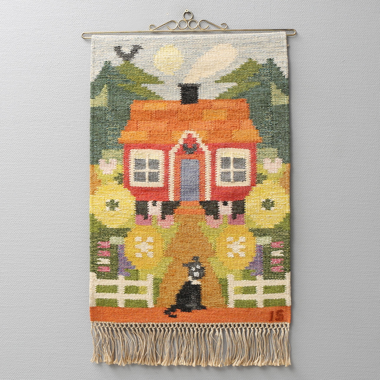 INGEGERD SILOW. Bonad, röllakan, signerad IS.