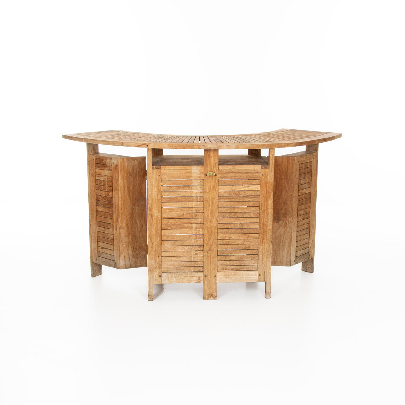 BAR MED INREDNING, massiv teak.