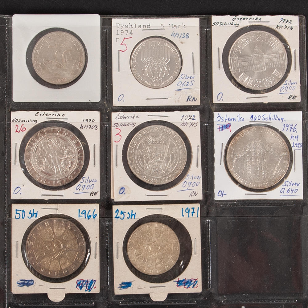 MONEDAS DE PLATA EXTRANJERAS DE ALTA CALIDAD.