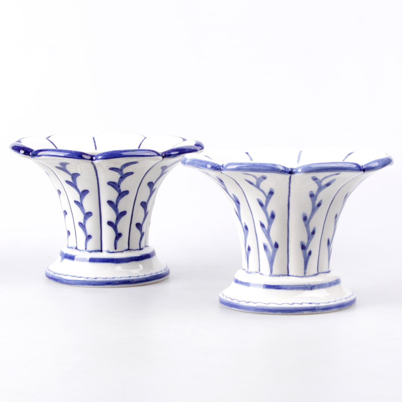 YTTERFODER, ett par, flintgods, Wilhelm Kåge, Gustavsberg, 1930-tal.