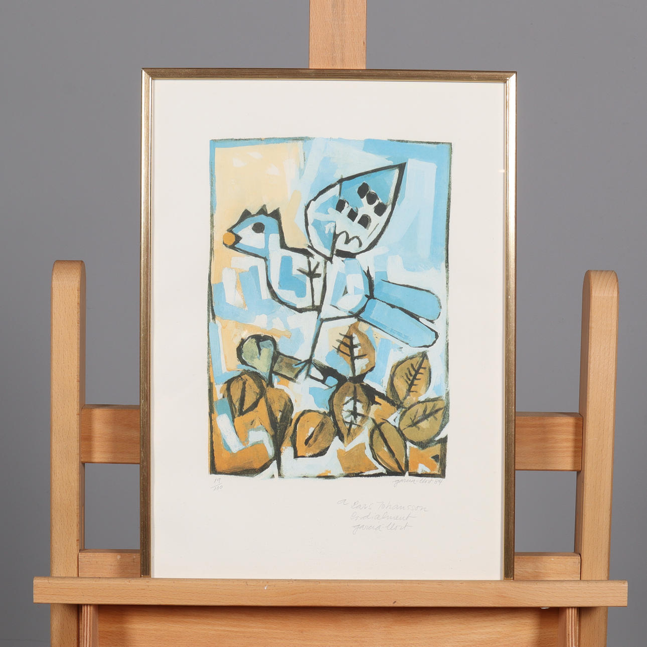 JOSEP MARIA GARCÍA LLORT. LITHOGRAPH, signed, dated -84, and numbered 19/100.