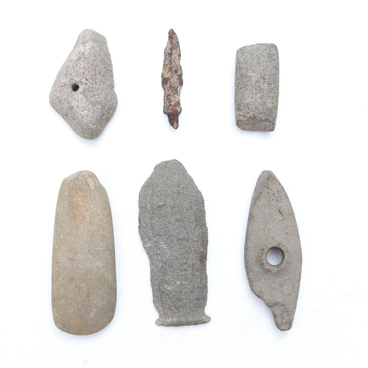 STENVERKTYG, 5 st, bla. yxor.