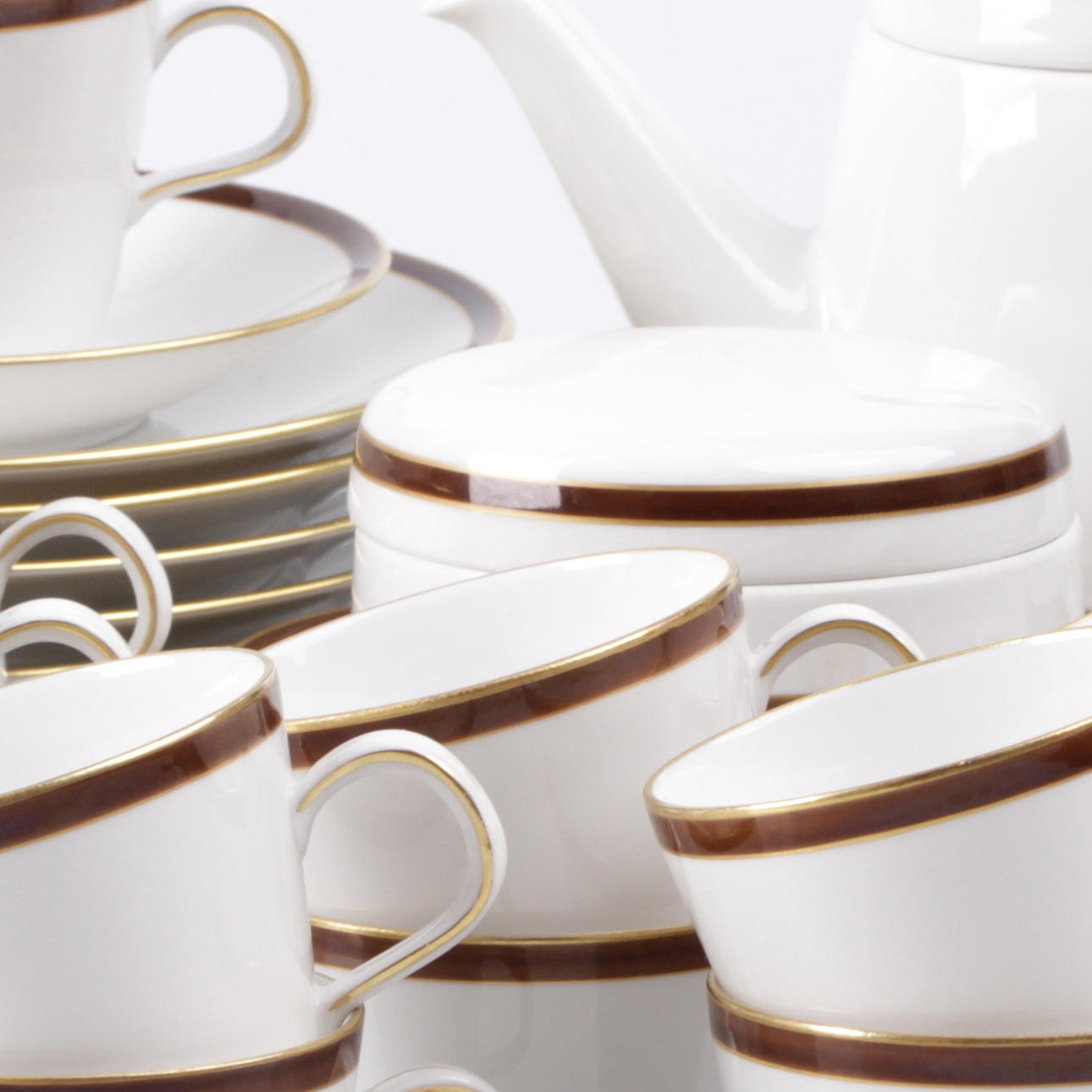 KAFFESERVIS, porslin, 38 delar, "Regal", Rörstrand, 1900-tal.