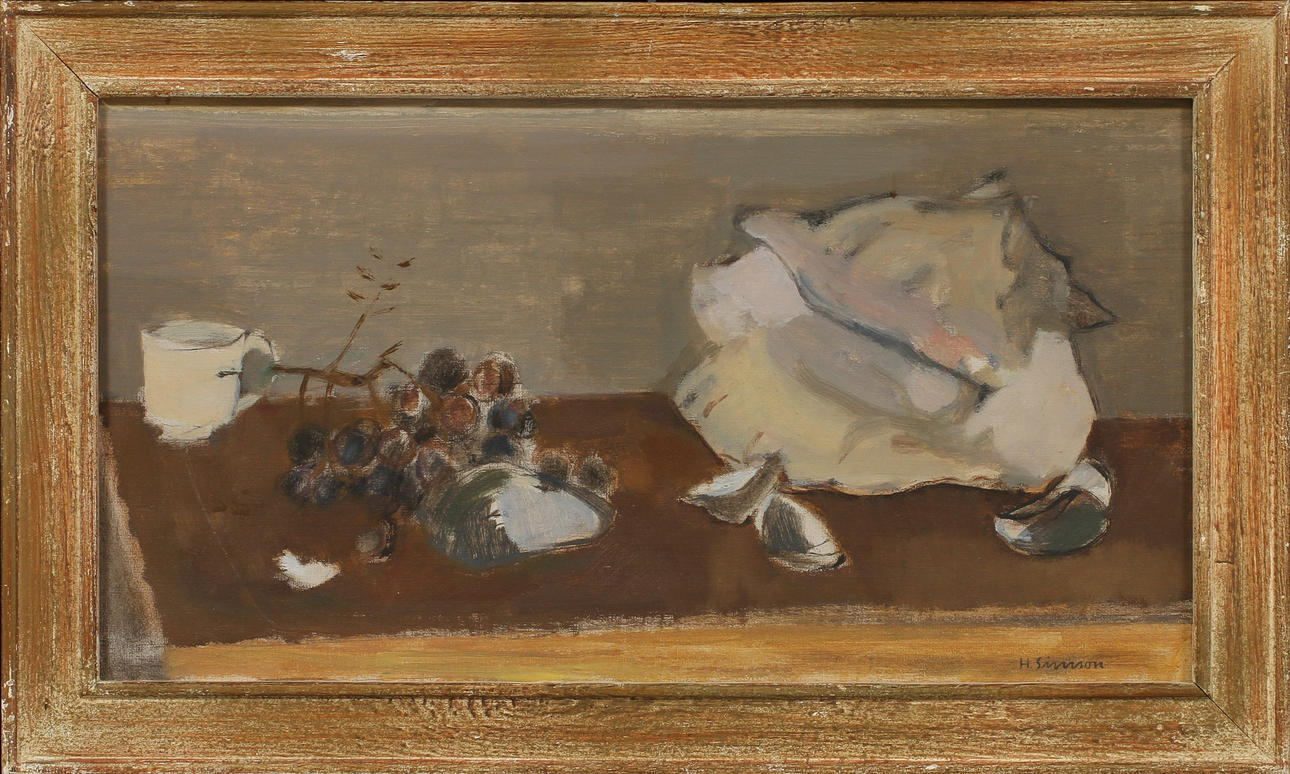 HUGO SIMSON. "Stilleben", olja på duk, sign. Daterad a tergo -46.