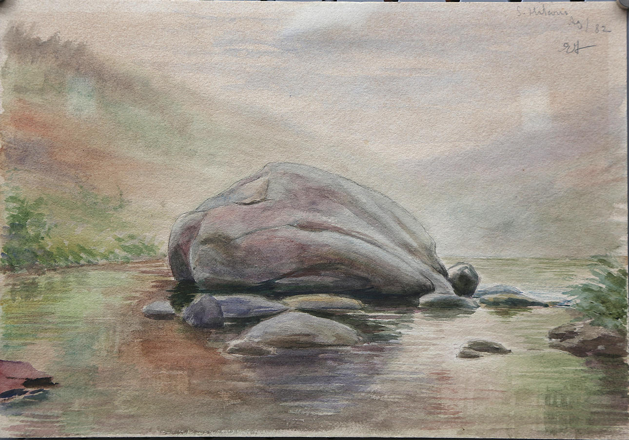 MODEST TEIXIDOR. River view, Sant Hilari Sacalm.