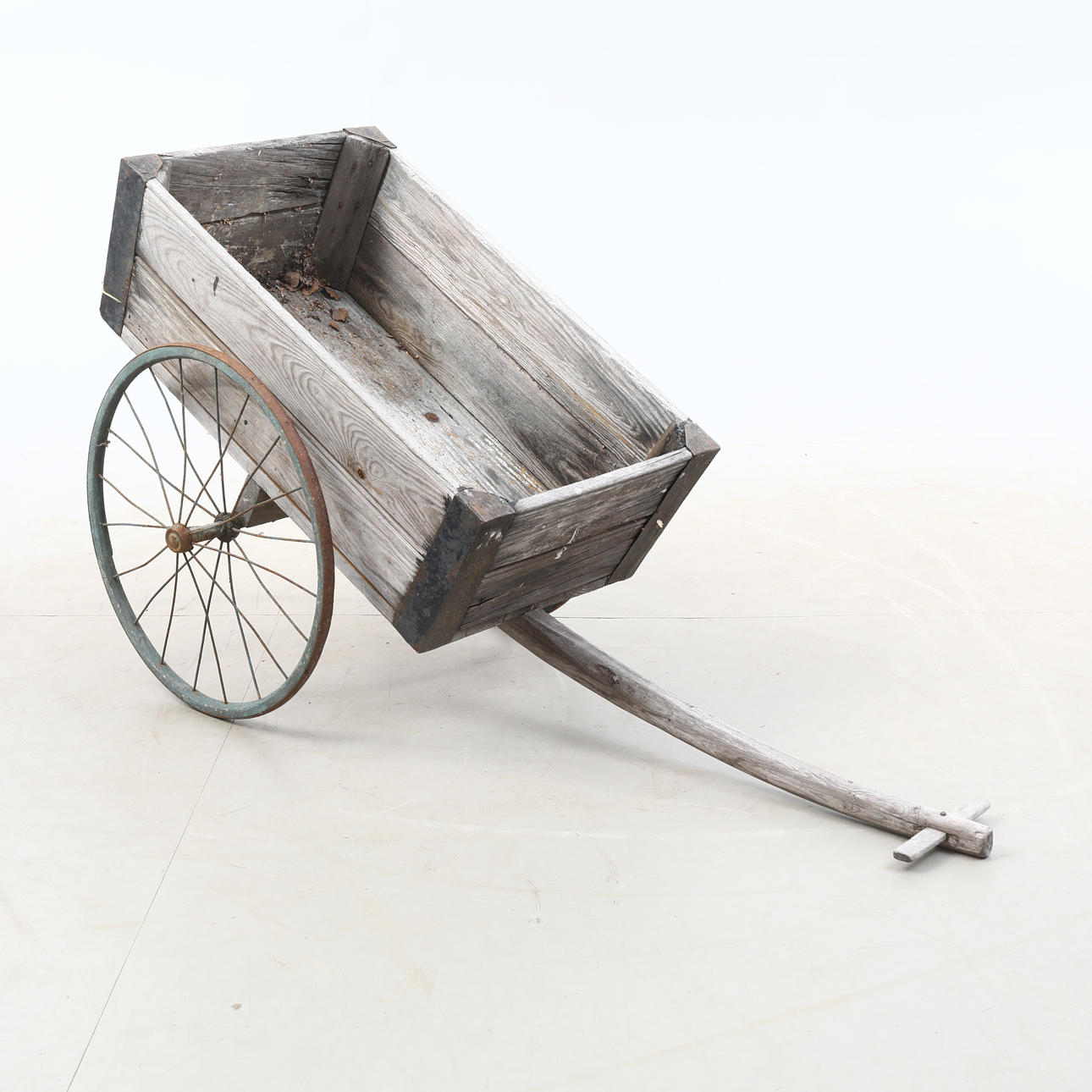 SCHLEPPWAGEN, Holz/Eisen/Metall.