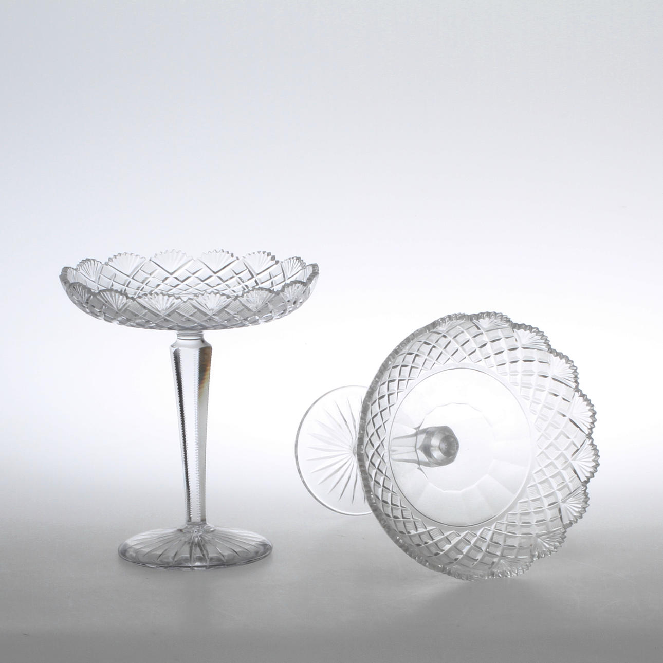 KAKFAT, 2 st, glas, 1900-tal.
