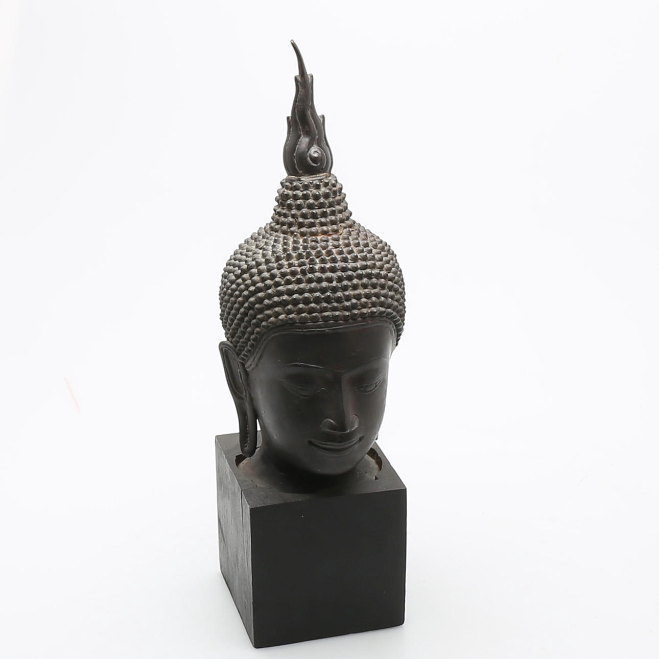 BUDDHAHUVUD, brons Thailand 1900-tal.