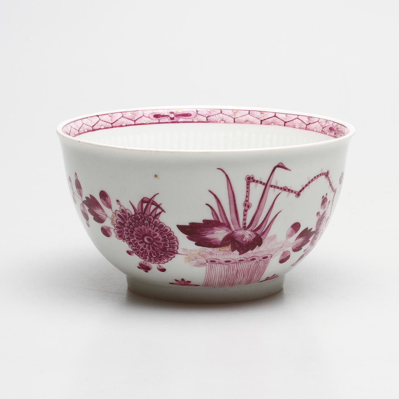 SKÅL, porslin, meissenliknande märke, 1700/1800-tal.