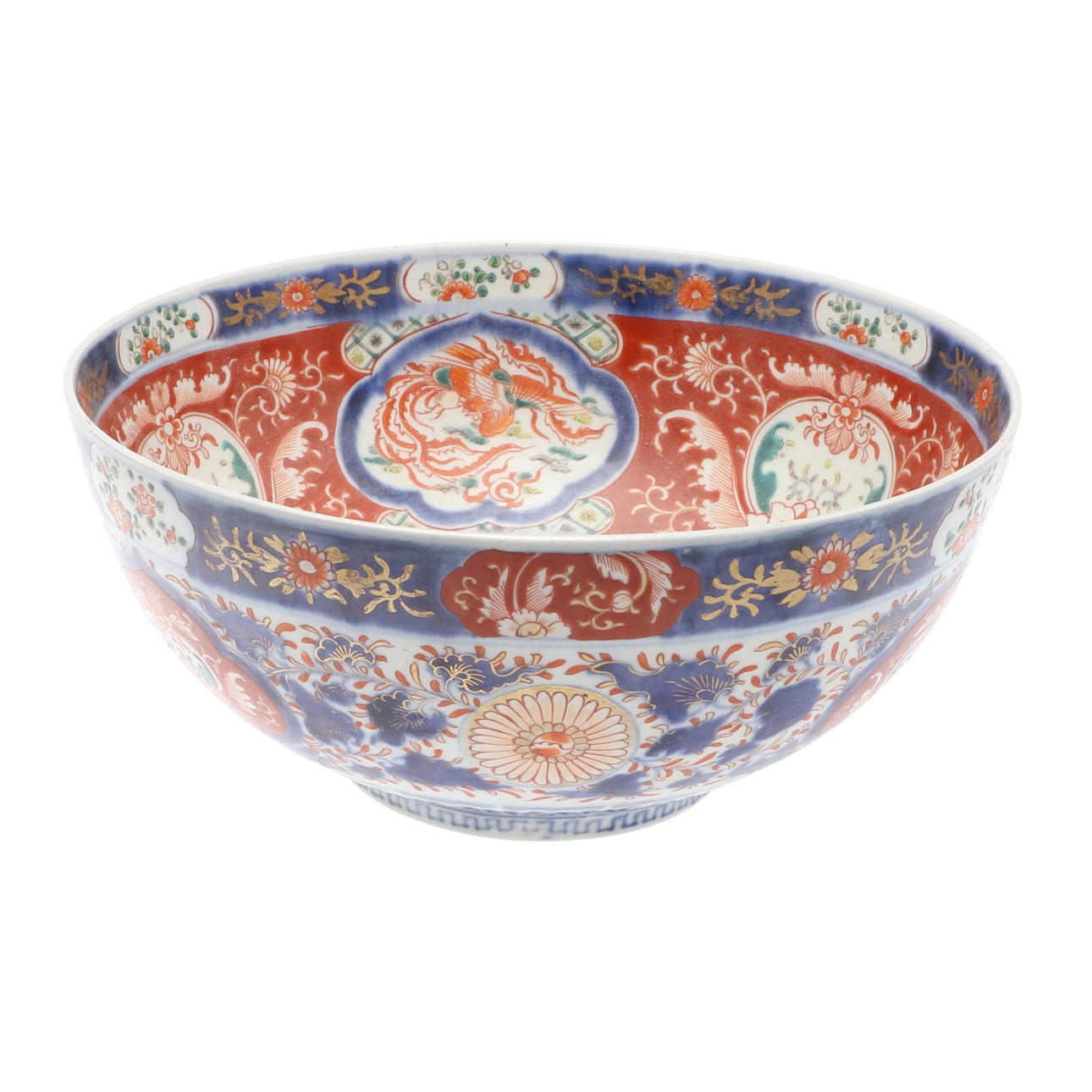 LARGE JAPANESE IMARI BOWL.