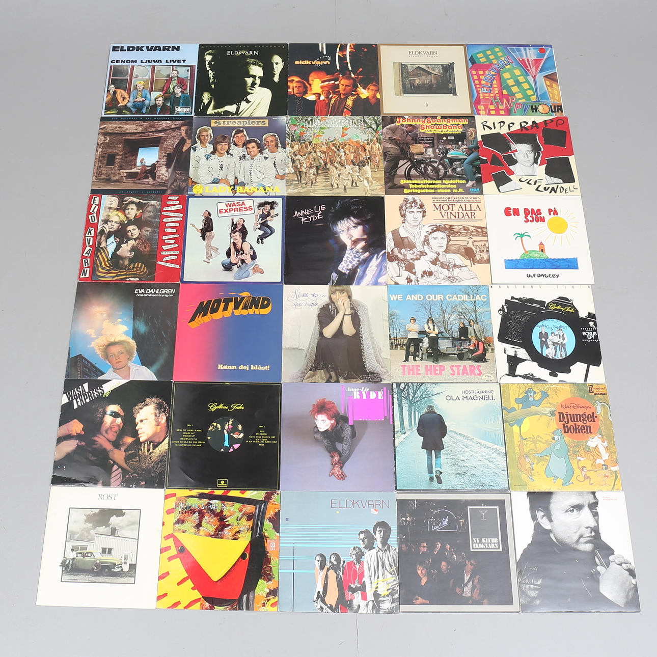 VINYLSKIVOR, 30 st, Sverige.