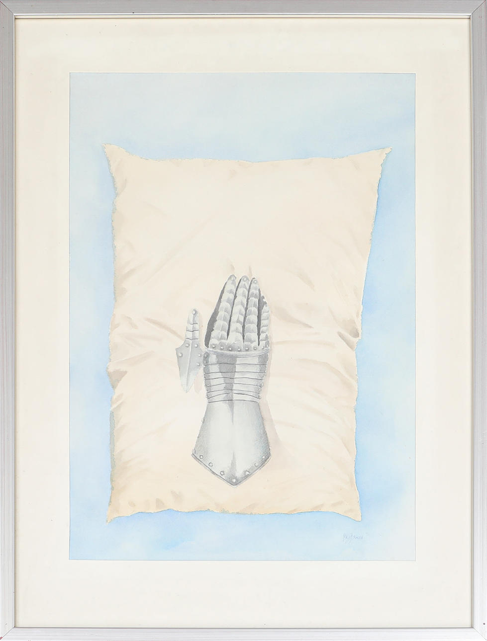 MAJA BRAUN. akvarell , signerad.