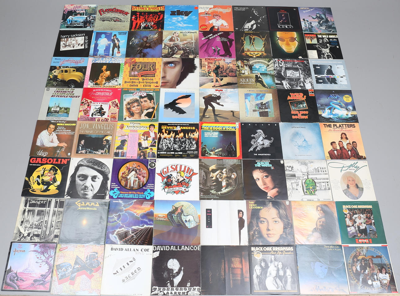 VINYLSKIVOR, 64 st, utländska.