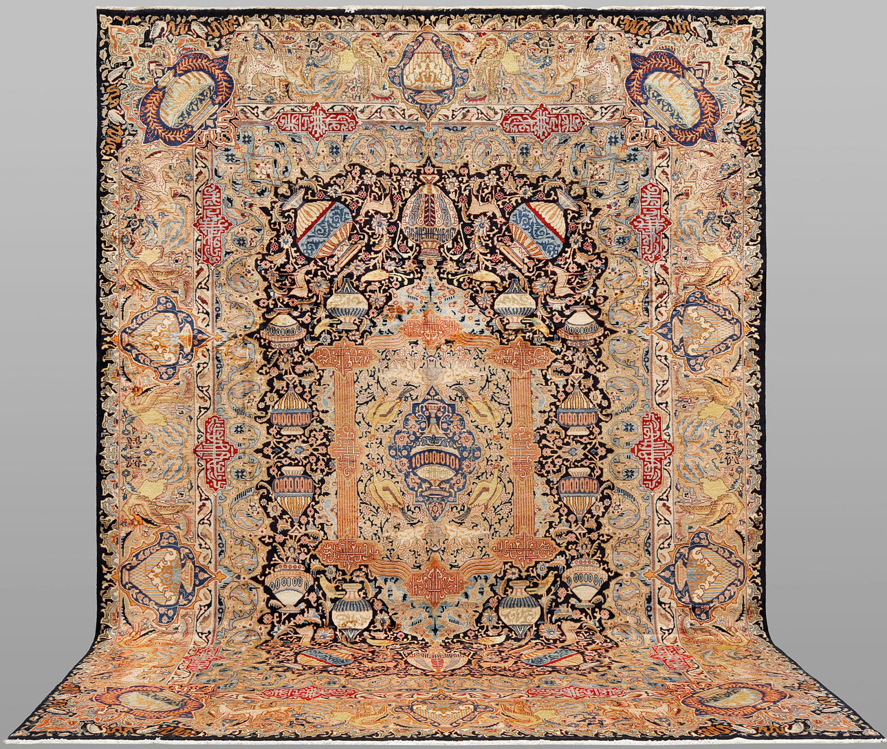 ORIENT CARPET. Figural Kashmar, 400 x 295 cm.