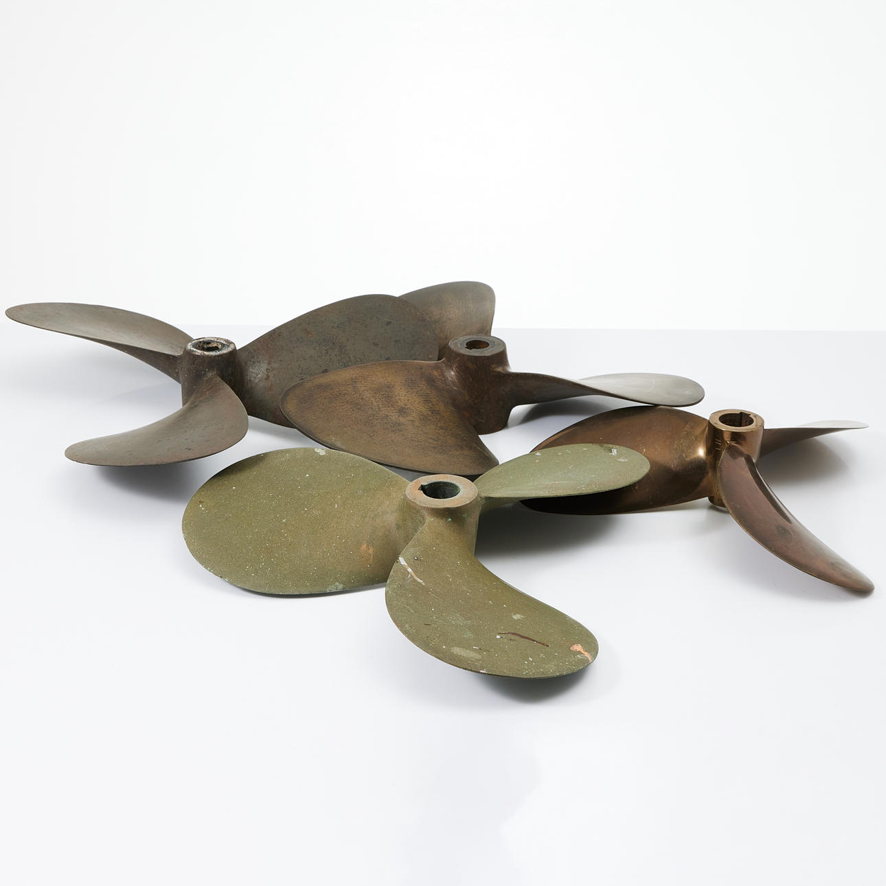 SHIP PROPELLER, 4 pcs, brass.