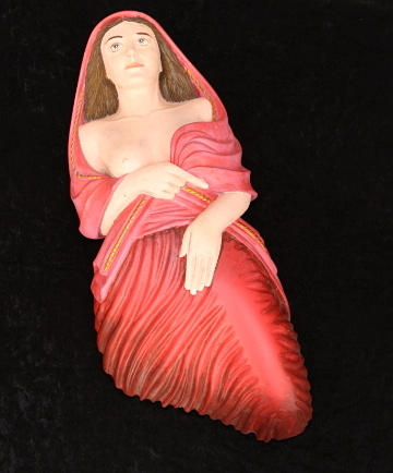 GALJONSFIGUR, träskuren, signerad Teodor, 19-/2000-tal.