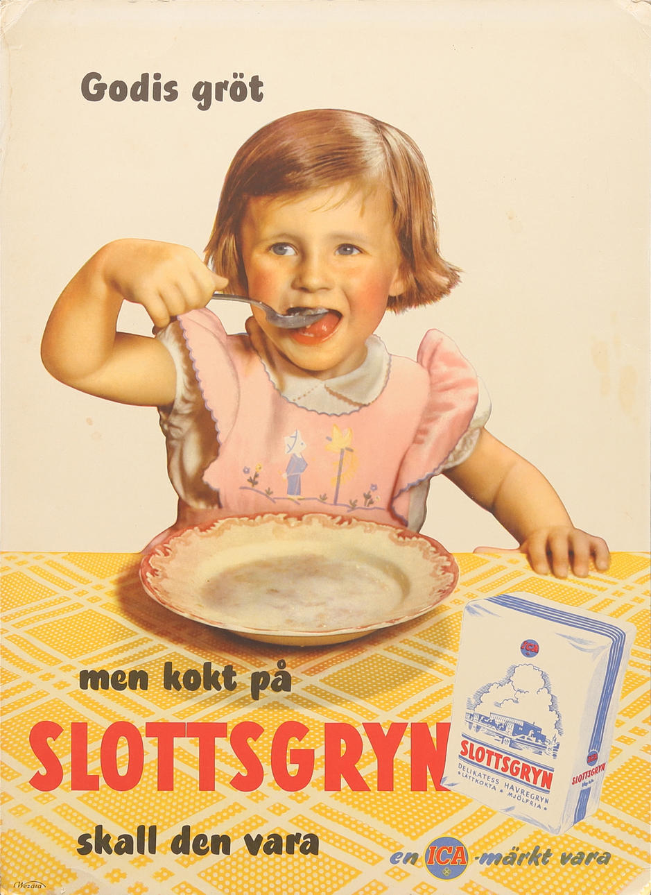 REKLAMPLANSCH, Stottsgryn, 1900-talets mitt.