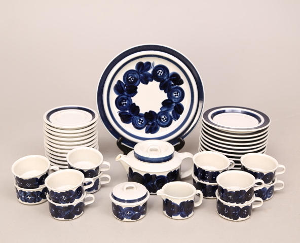 TESERVIS, 28 delar, porslin, Anemon - Arabia.