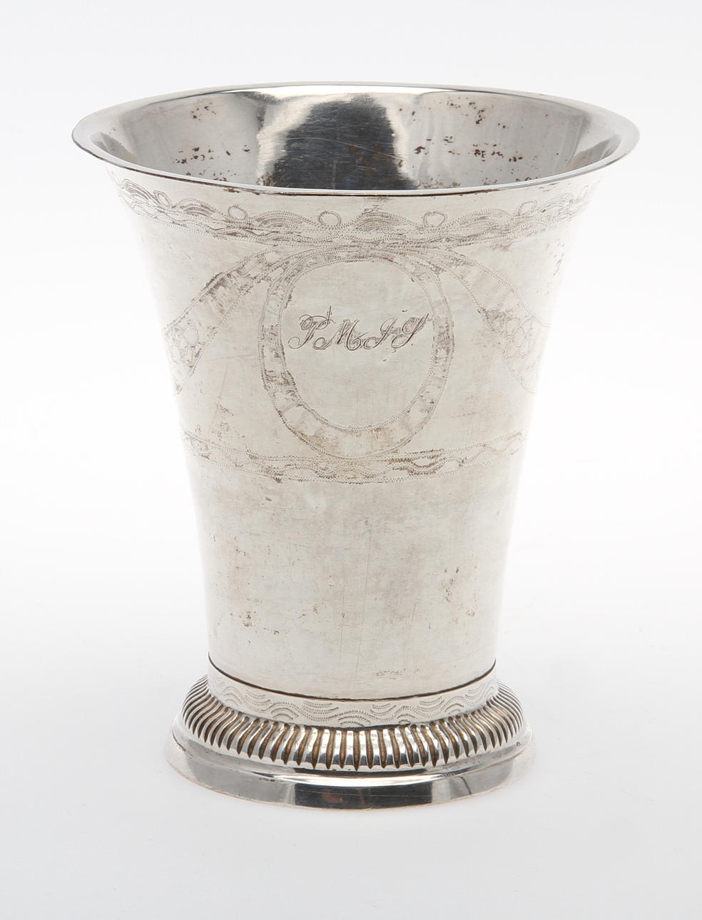 BÄGARE. Silver, A.W Anström, Växjö 1846, ca 90 gram.