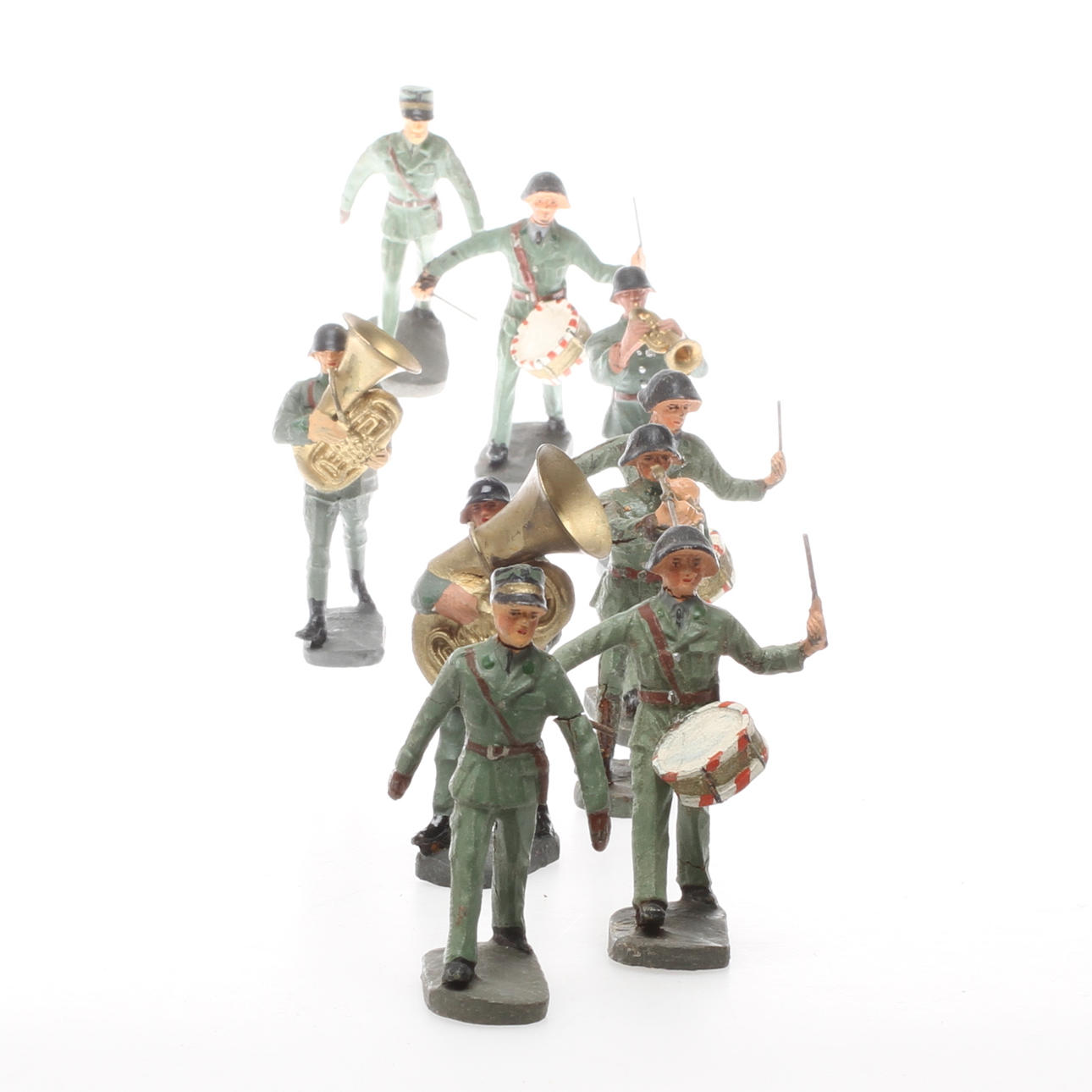 ELASTOLIN Musikkår 9 figurer.