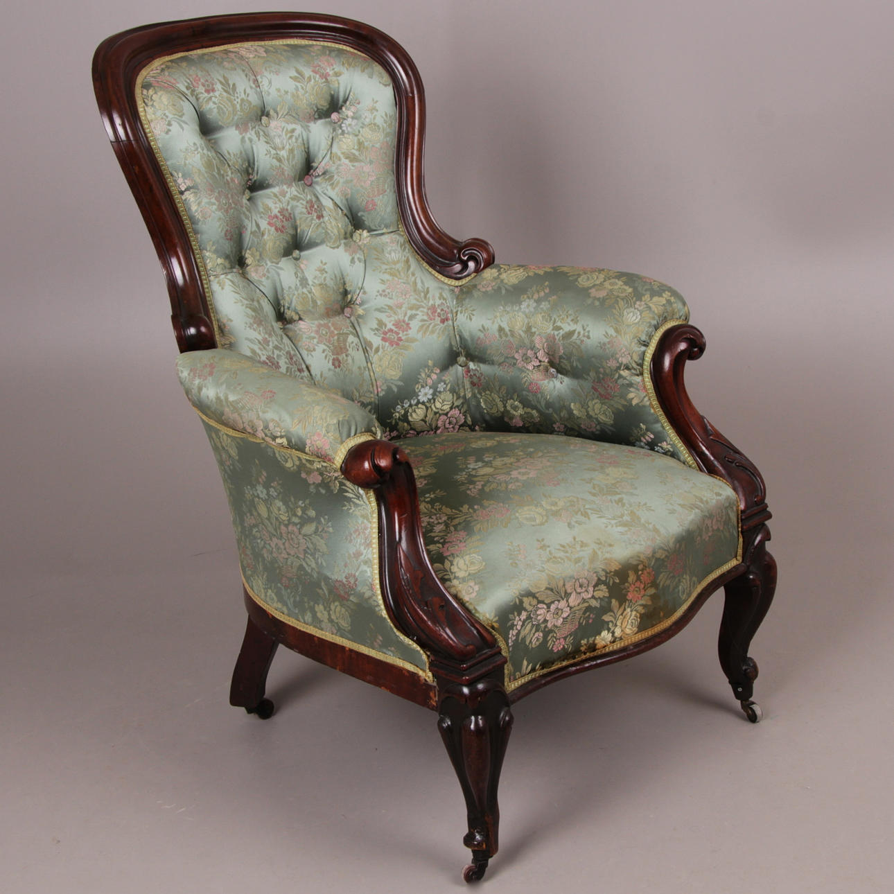 FÅTÖLJ, nyrokoko, 1800-talets slut.