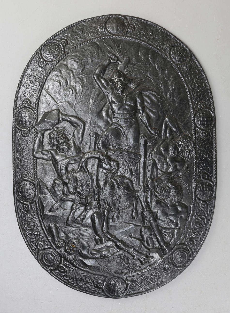 SKÖLD, "Tors strid med jättarna", Husqvarna 1891.