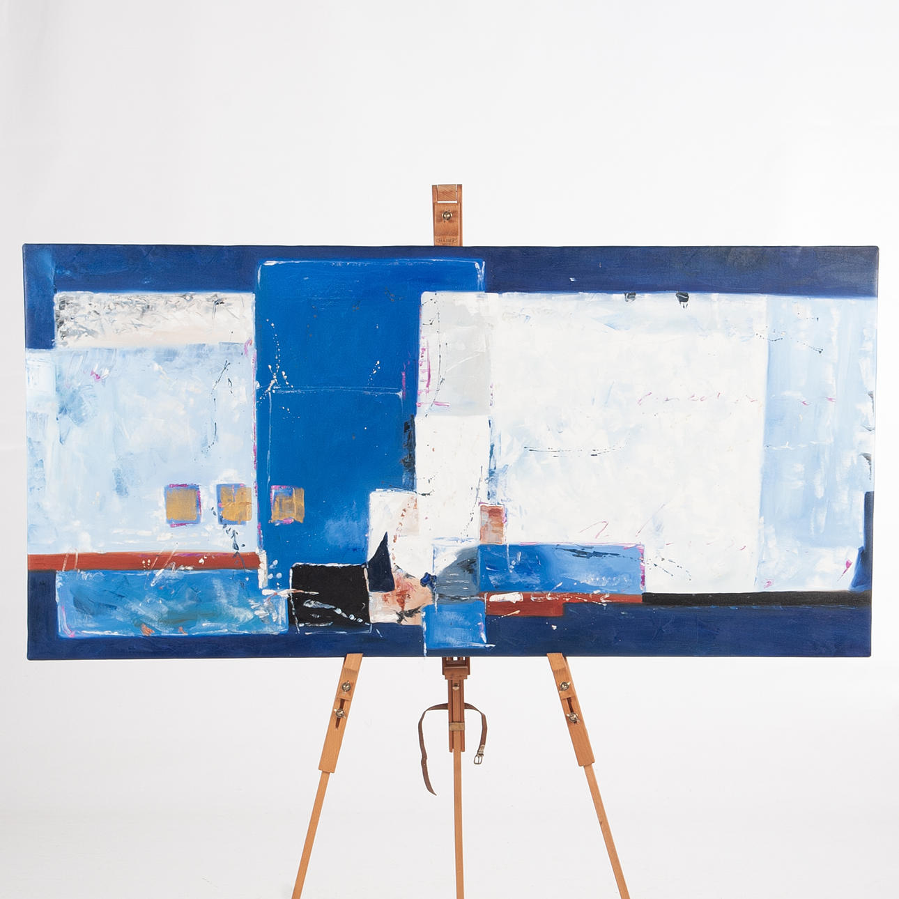 OIDENTIFIERAD KONSTNÄR. Óleo sobre lienzo, composición, firmada en el reverso «Nathakon».