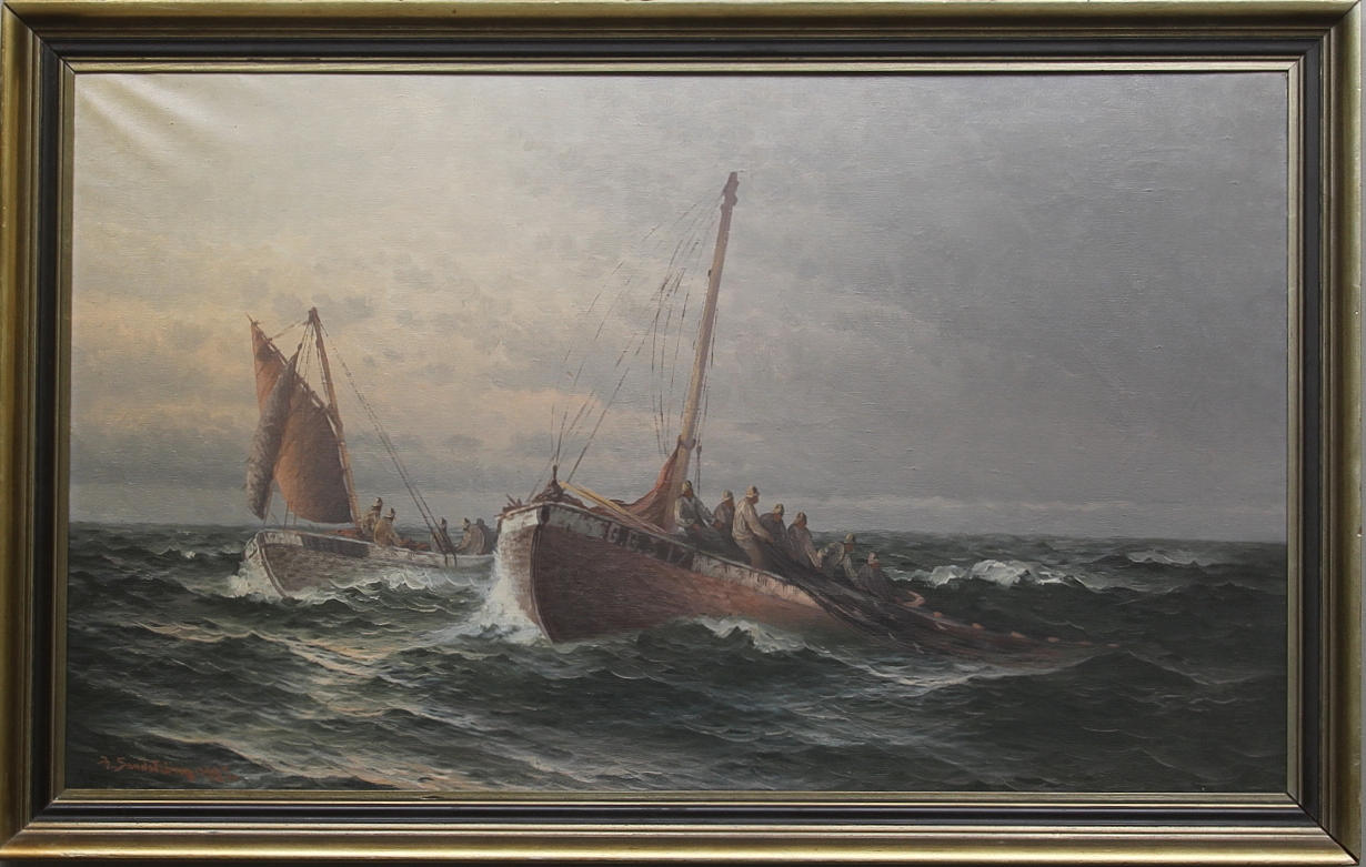 THERESIA SANDSTRÖM. Olja på duk, signerad.