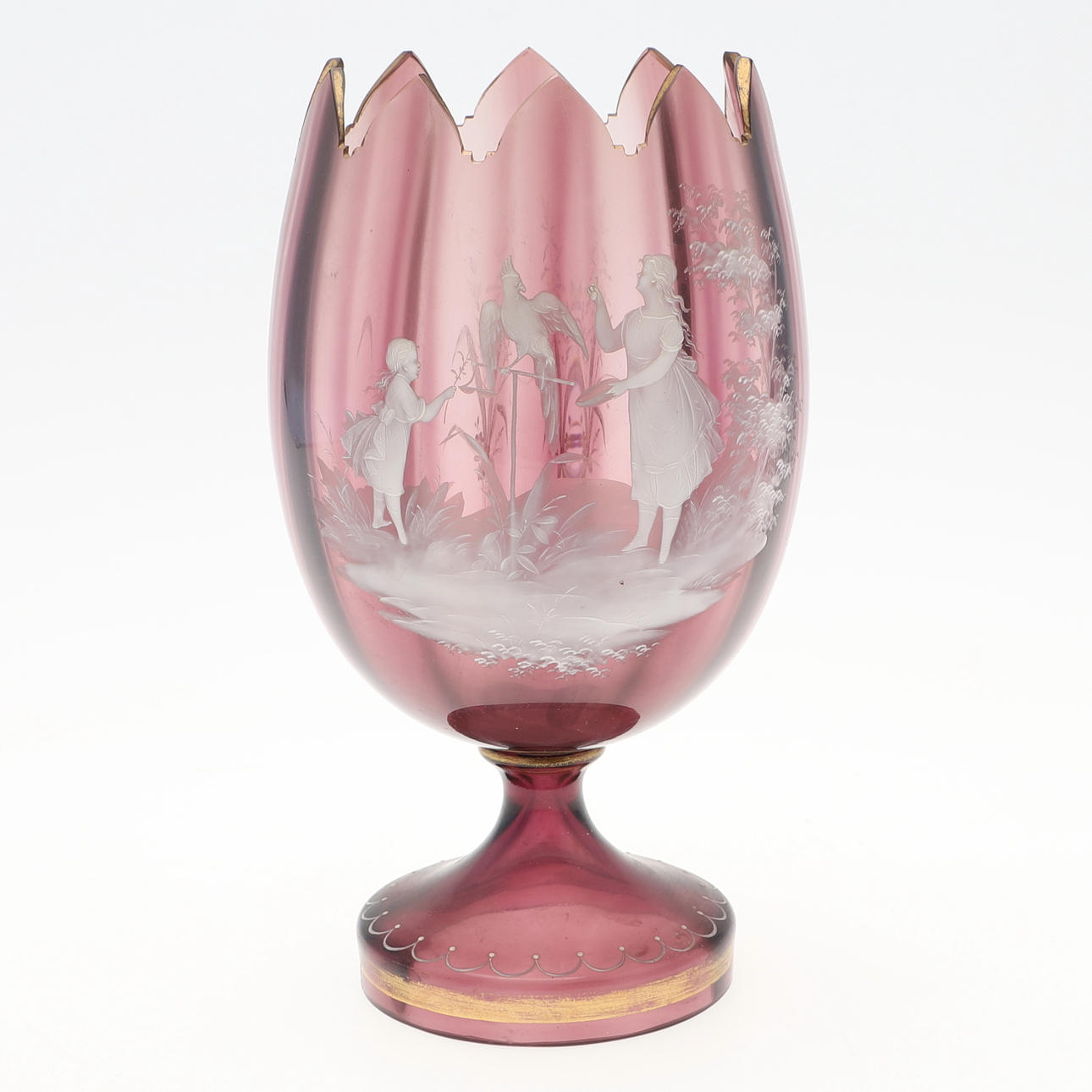 VAS, glas, Mary Gregory, 1900-tal.